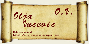 Olja Vučević vizit kartica